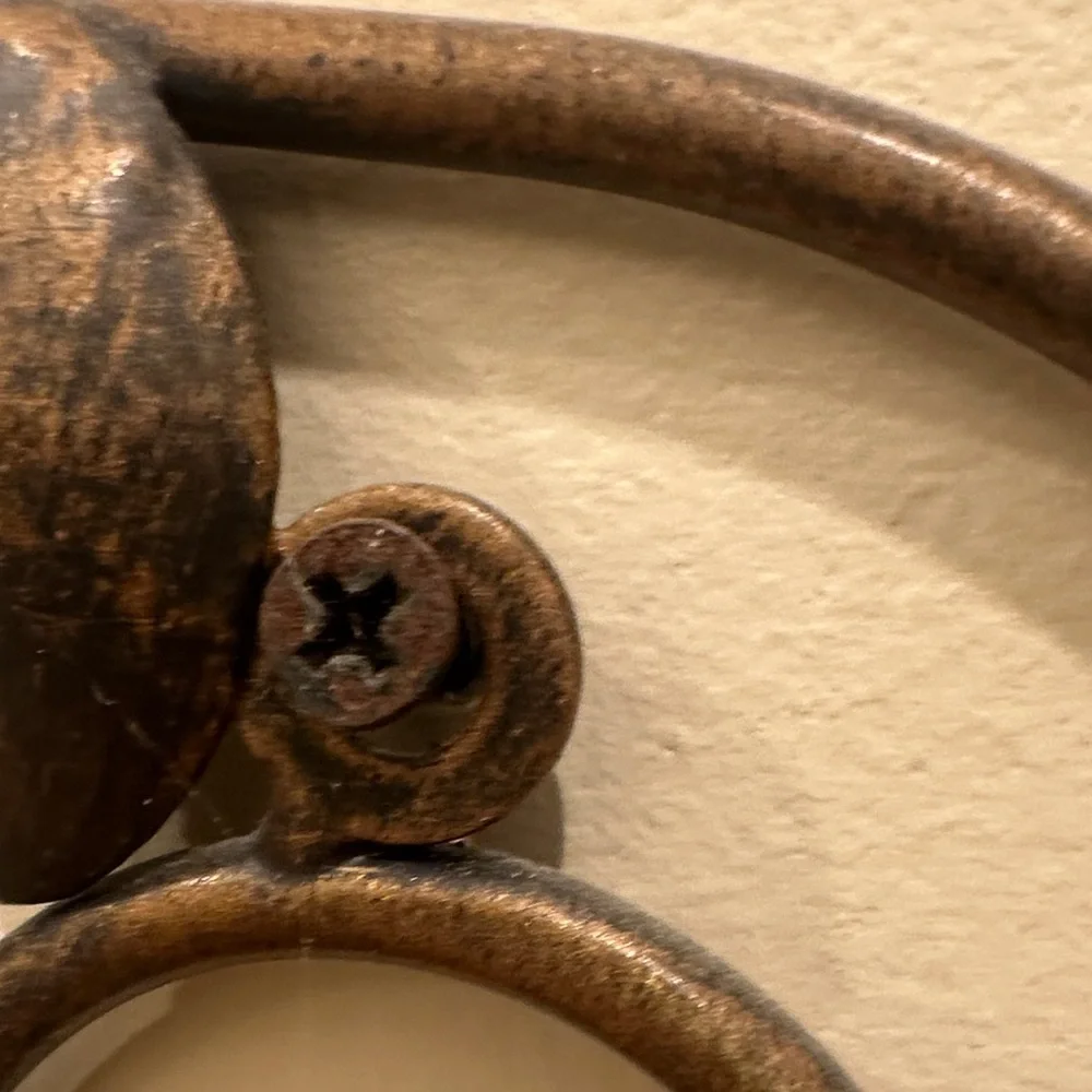 Fleur-de-Lis Decorative Wall Hook in Antique Brown